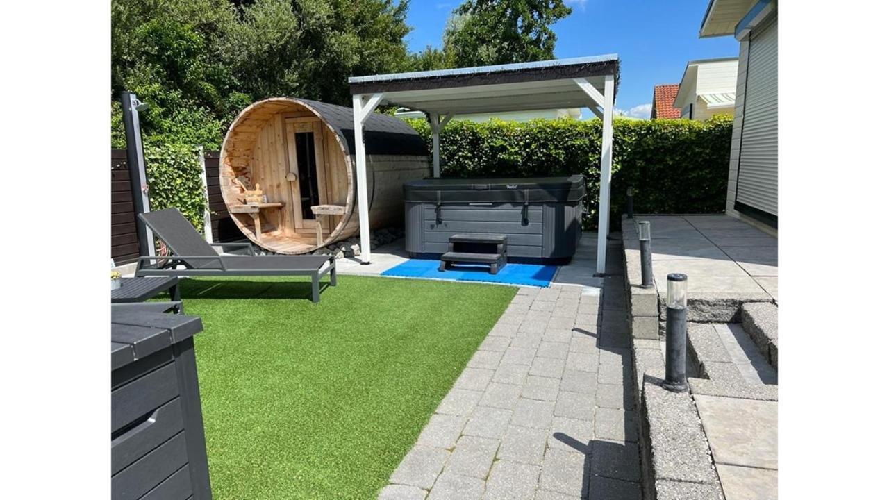 Chalet Buutengeweun, Met Luxe Jacuzzi En Tonsauna Sint Annaland Luaran gambar